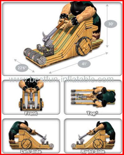 24' AXEMAN Slide Inflatable