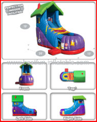 Old Woman In The Shoe Inflatable Wacky Shoe Slide