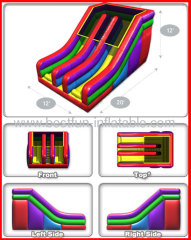 Wacky 12' Inflatable Dual Slide