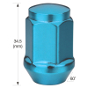 Wheel Lug Nuts of Conical Nut, Made of Steel, AISI 1008 to 1010, 35mm Height