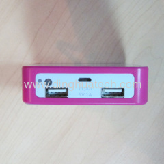 Blue color 7200mah Li-polymer mobile banks