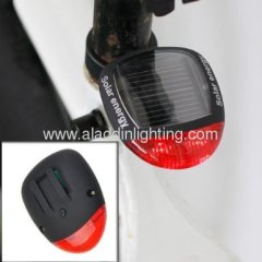 Solar powered LED bicycle tail light
