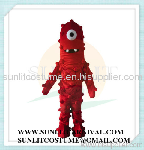 YO GABBA YELLOW ROBOT MASCOT COSTUME