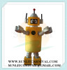 YO GABBA YELLOW ROBOT MASCOT COSTUME