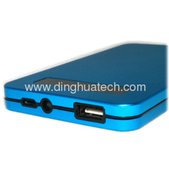 High-grade LED flashlight function touch screen aluminium alloy mobile power supply