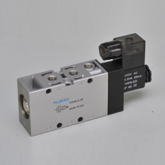 The two position five way stop type electromagnetic valve