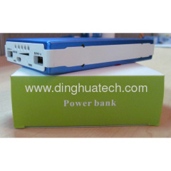 Customized ABS+aluminum alloy Mobile hard disk power with Li-polymer