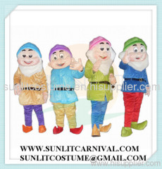 deluxe dwarf with flase arms mascot costume