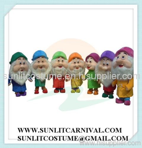 deluxe dwarf with flase arms mascot costume