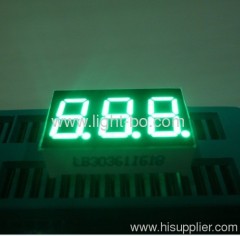 super green Triple-digit 7-segment LED Display