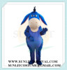 blue donkey mascot costume