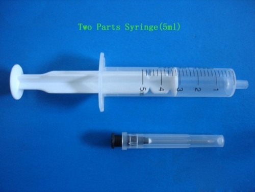 Disposable two part syringe 2ml-60ml with needles