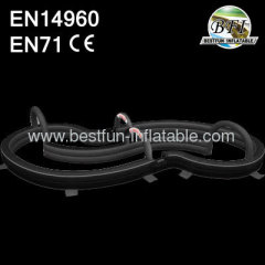 Pvc Qualitied Black Inflatable Race Track For Car