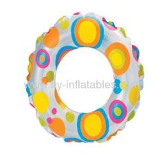 Color spots inflatable kid swimming ring