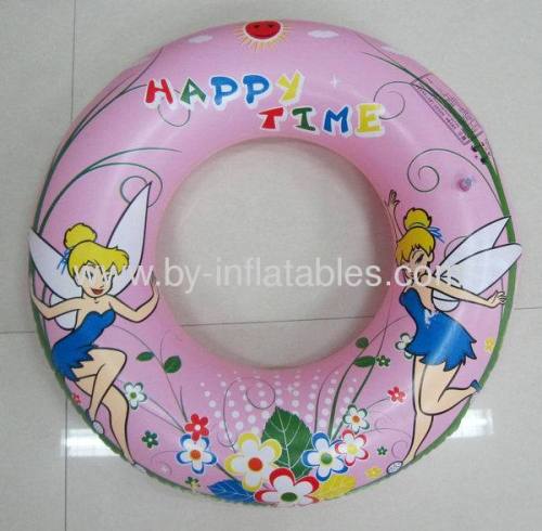 pink inflatable kid swim ring