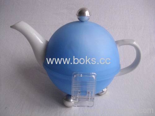 2013 ceramic teapot with plastic covers