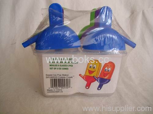 2013 6pack plastic popsicle moulds