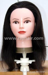 Mannequuin Head/Color Hair Training Head 100% Human Hair