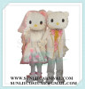 wedding kitty cat mascot costume