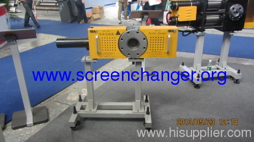 plate type double working positions hydraulic screen change