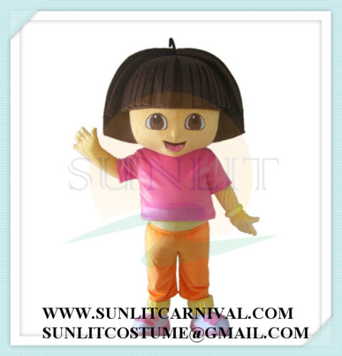 dora and diego mascot costume