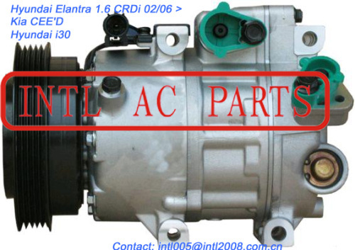 Car a/c compressor VS16 Hyunda Verna Hyundai i30 i20 97701-2H200 97701-2H202 97701-2H240 F500-AN6CA-05 TSP0155935