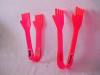 2013 pink plastic food tongs