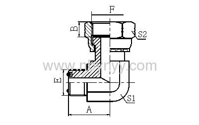 90° ELBOW HYDRAULIC ADAPTERS PIPE FITTINGS COUPLINGS