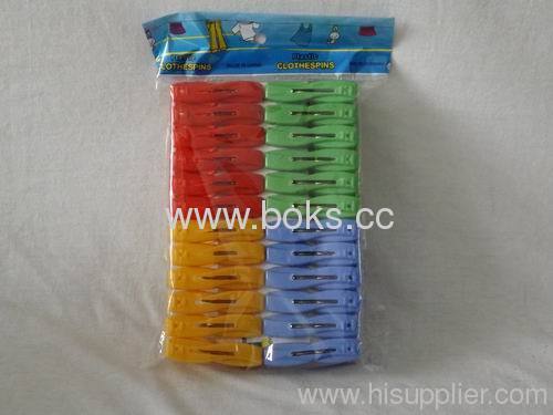 popular 24pcs plastic clothespins