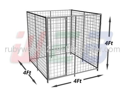 4x4x4ft welded wire dog kennel
