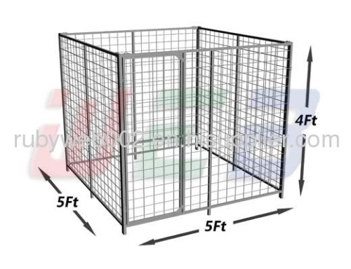5' x 5' x 4' welded wire dog kennel