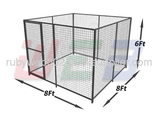 8' x 8' x 6' welded wire dog kennels