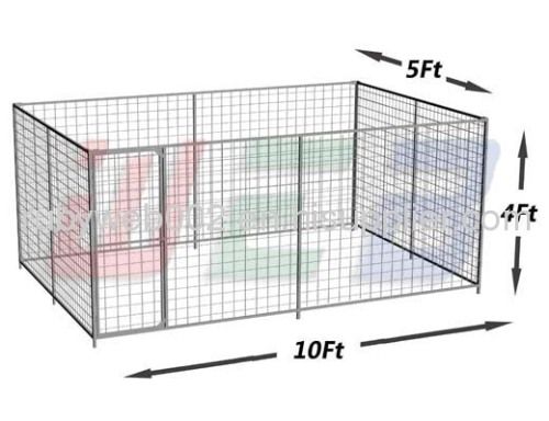 10' x 5' x 4' welded wire dog kennel