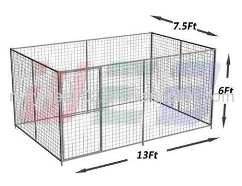 13' x7.5' x 6' welded wire dog kennels