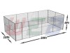 20' x10' x 6' round bar dog kennels