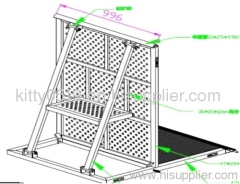 Factory Direct Marketing Folding Aluminium Corwd Barrier Traffic Barrier