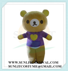 rilakkuma bear with camera mascot costume