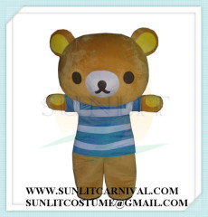 rilakkuma bear with camera mascot costume