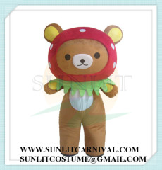 rilakkuma bear with camera mascot costume