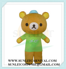 rilakkuma bear with camera mascot costume