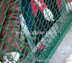 PVC-coated wire chain link fence