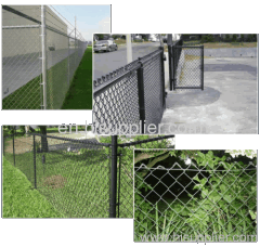 PVC-coated wire chain link fence