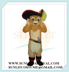 puss in booots cat mascot costume shrek cartoon costume