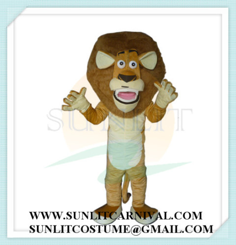 madagascar lion mascot costume