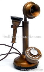 OLD BRASS ANTIQUE PHONE