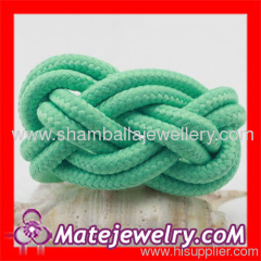 China Handmade Chunky Weave Fluorescent Cotton Rope Bracelets Cheap