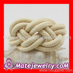 China Handmade Chunky Weave Fluorescent Cotton Rope Bracelets Cheap