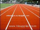 18mm PE Red Running Track Artificial Grass With Good Drainage