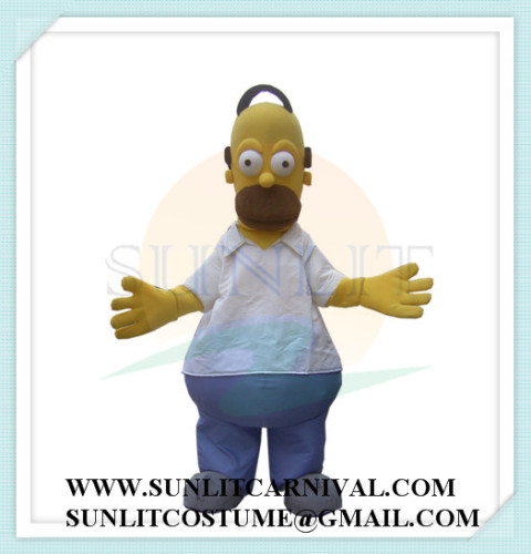 homer simpson mascot costume