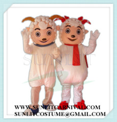 sheep and wolf mascot costume